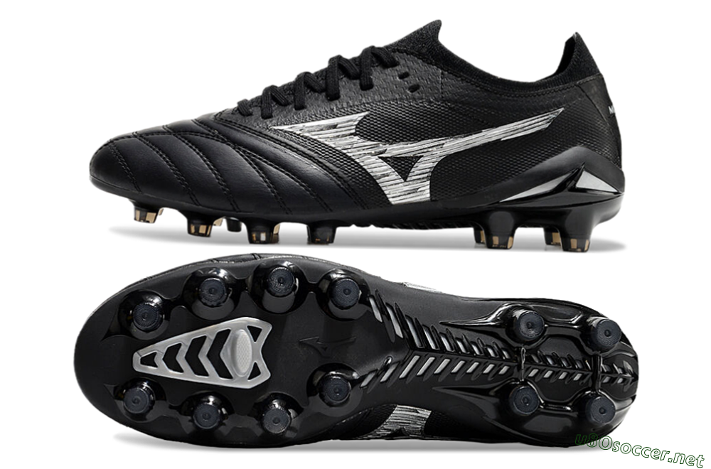 Men's Mizuno Morelia Neo 4 FG Football Boots - Black/White 1