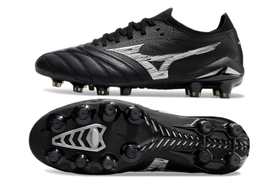 Men's Mizuno Morelia Neo 4 FG Football Boots - Black/White