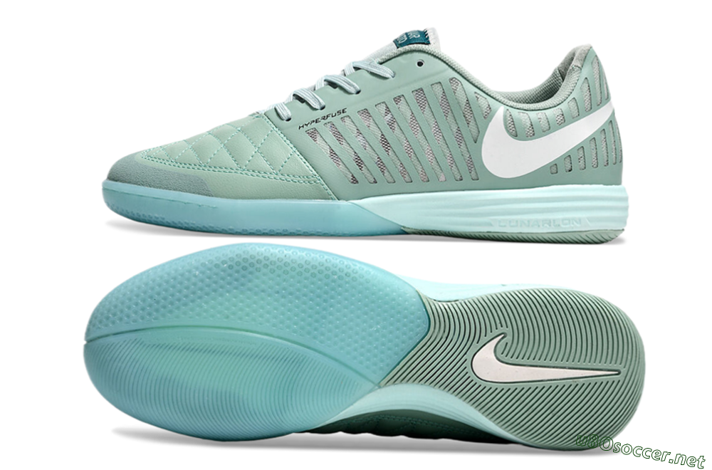 Unisex Nike Lunar Gato 2 IC Football Shoes - Jade/White 1