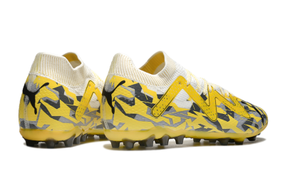 Unisex Puma Future Ultimate MG Football Boots - Yellow/White/Grey