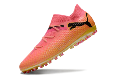 Unisex Puma Future Ultimate MG Football Boots - Pink/Black/Yellow