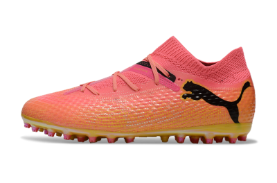 Unisex Puma Future Ultimate MG Football Boots - Pink/Black/Yellow