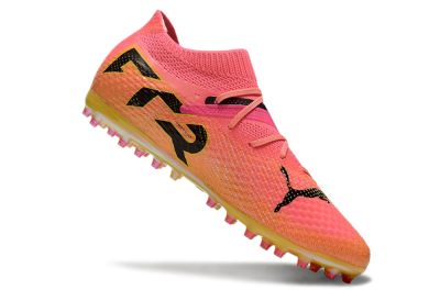 Unisex Puma Future Ultimate MG Football Boots - Pink/Black/Yellow