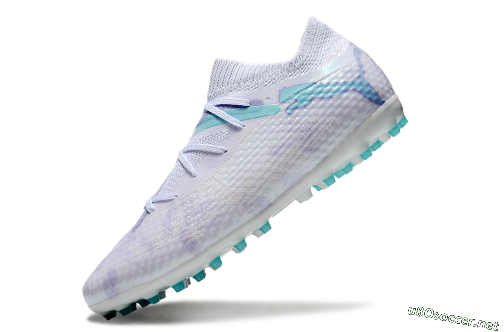 Unisex Puma Future Ultimate MG Football Boots - Beige/Jade/Purple 5