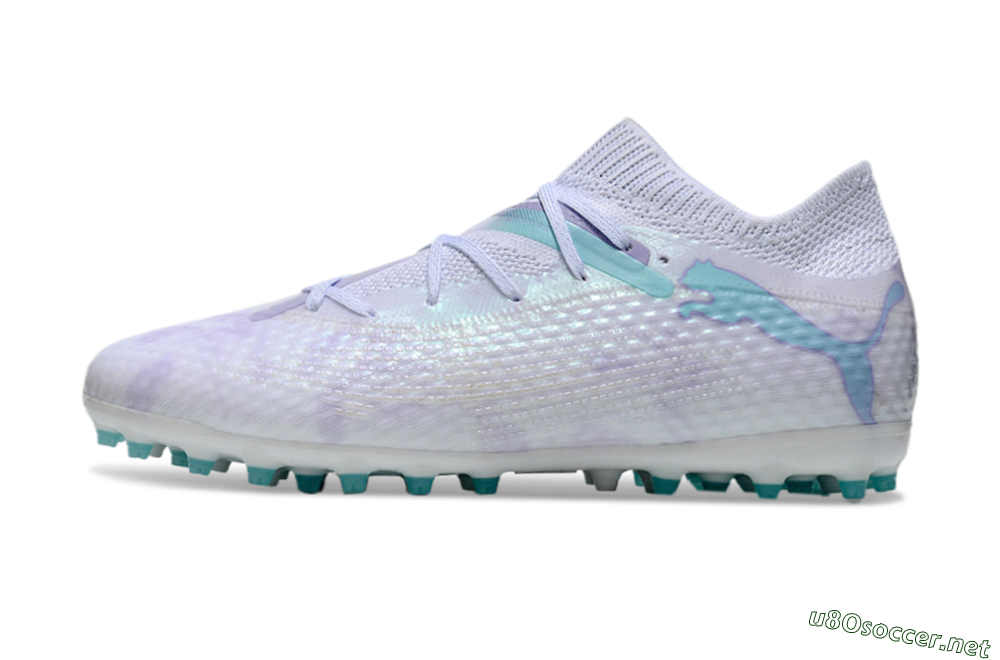 Unisex Puma Future Ultimate MG Football Boots - Beige/Jade/Purple 0