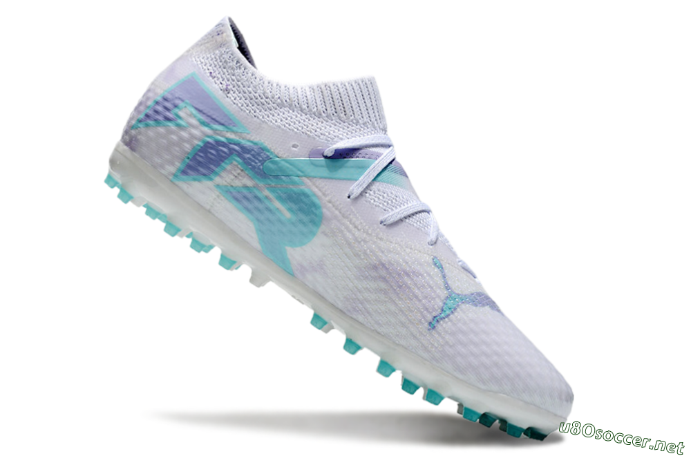 Unisex Puma Future Ultimate MG Football Boots - Beige/Jade/Purple 4