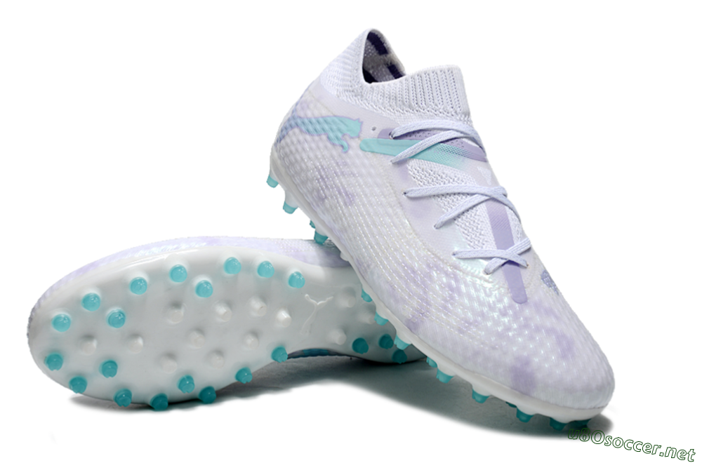 Unisex Puma Future Ultimate MG Football Boots - Beige/Jade/Purple 3