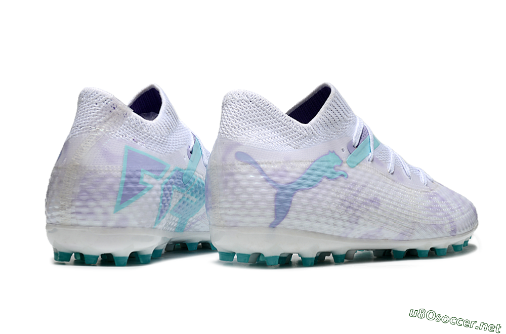 Unisex Puma Future Ultimate MG Football Boots - Beige/Jade/Purple 6