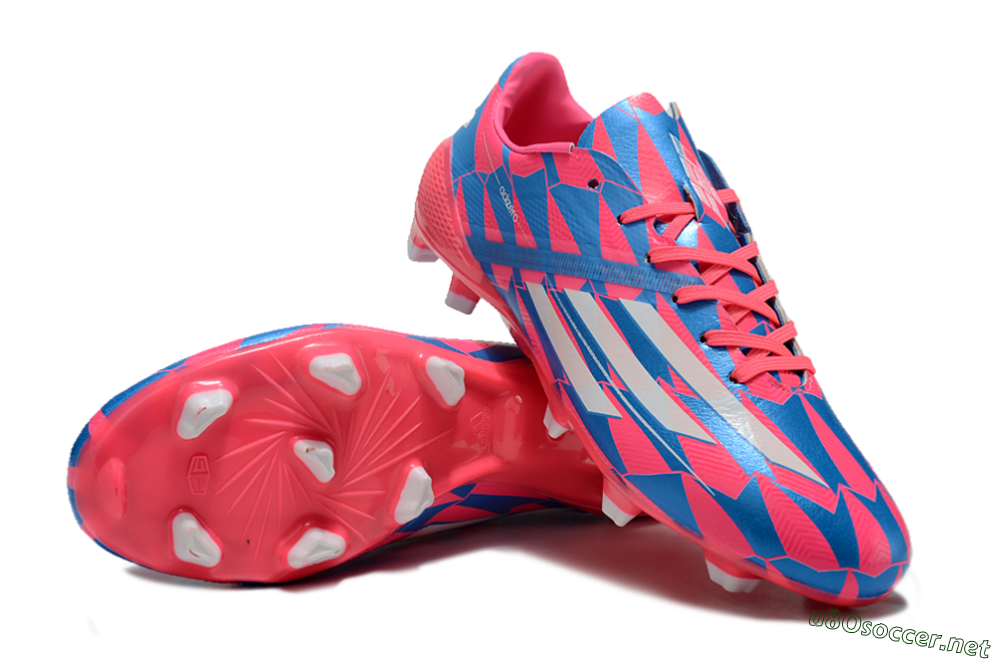 Men's Adidas F50 Elite FG Football Boots - Blue/Red/Silver 3
