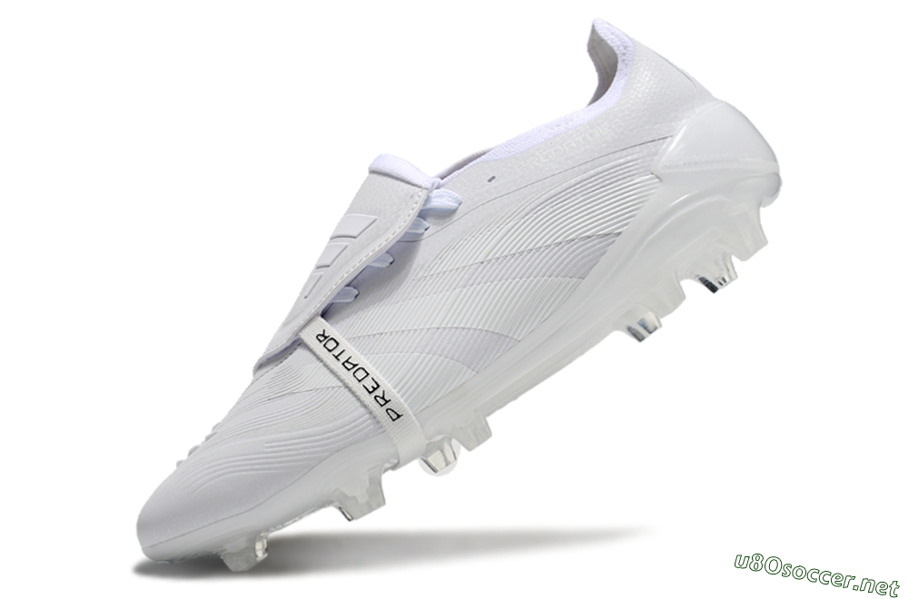 Unisex Adidas Predator Elite Foldover Tongue FG Football Boots - White/Silver 5