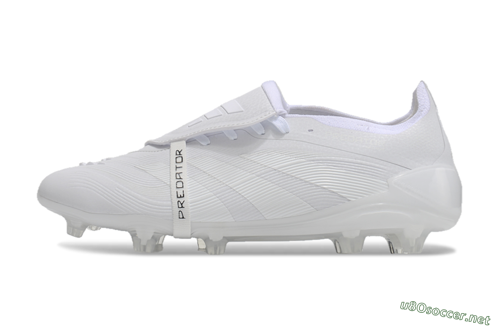 Unisex Adidas Predator Elite Foldover Tongue FG Football Boots - White/Silver 0