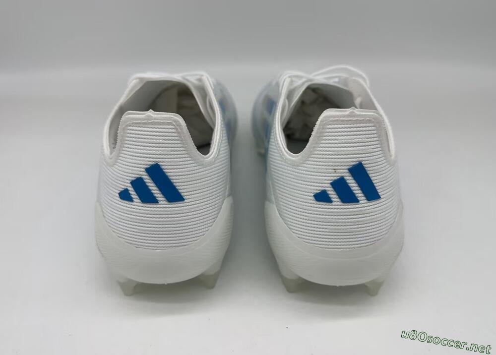 Men's Adidas F50 Elite FG Football Boots - White/Silver/Blue