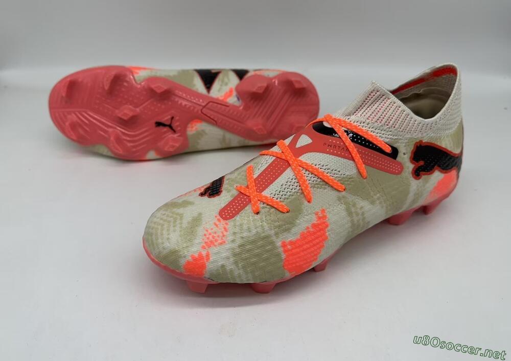 Men's Puma Future 7 Ultimate FG Football Boots - Beige/Black/Brown
