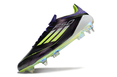 Men's Adidas F50 Elite SG Football Boots - Purple/Yellow/Gold