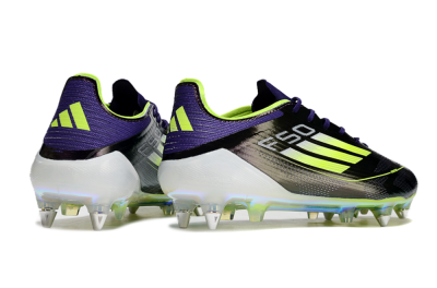 Men's Adidas F50 Elite SG Football Boots - Purple/Yellow/Gold