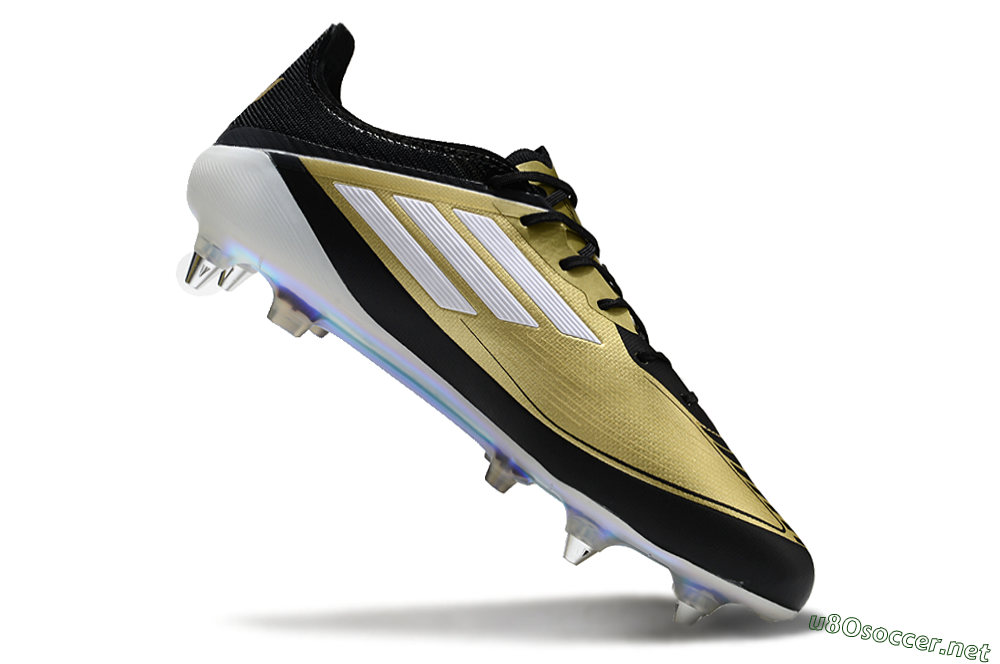 Men's Adidas F50 Elite SG Football Boots - Gold/White/Black 4