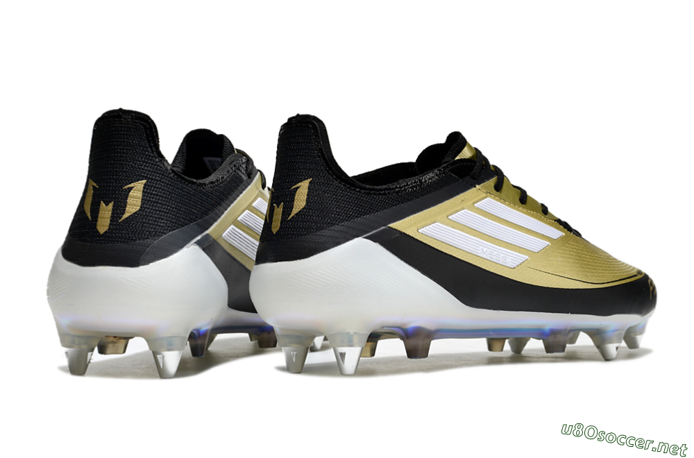 Men's Adidas F50 Elite SG Football Boots - Gold/White/Black 6