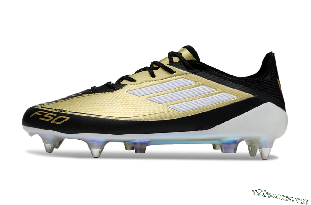 Men's Adidas F50 Elite SG Football Boots - Gold/White/Black 0