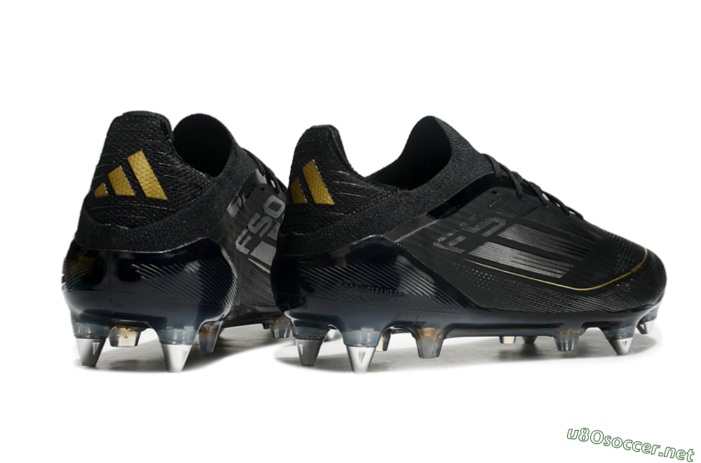 Men's Adidas F50 Elite SG Football Boots - Black/Silver/Gold 6