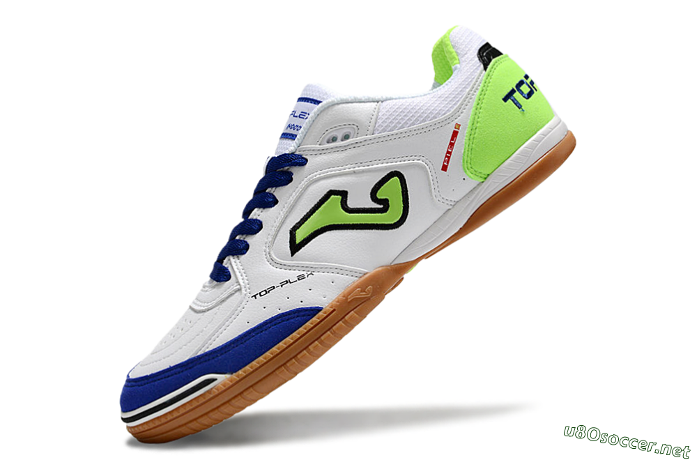 Men's Joma Top Flex 920 IC Football Shoes - White/Blue/Yellow 5