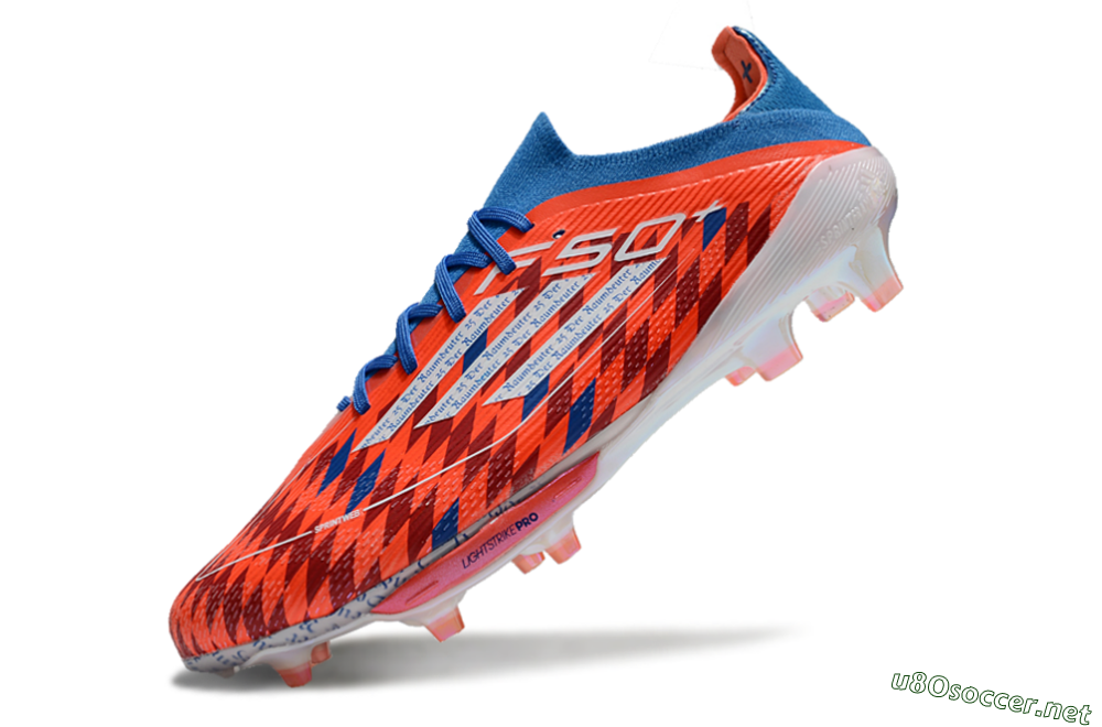 Men's Adidas F50+ Lightstrike Elite FG Football Boots - Red/Blue/White 5