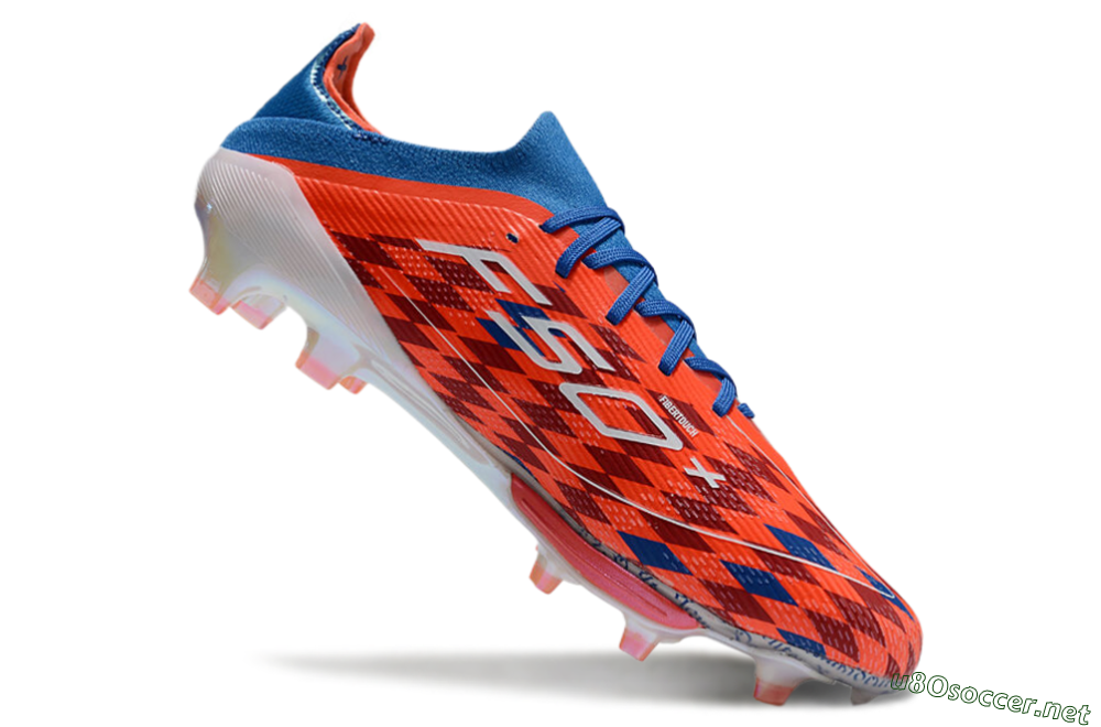 Men's Adidas F50+ Lightstrike Elite FG Football Boots - Red/Blue/White 4