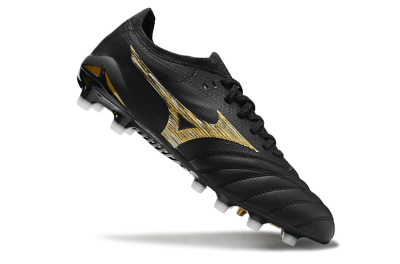 Men's Mizuno Morelia Neo 4 FG Football Boots - Black/Gold/White