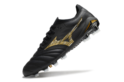 Men's Mizuno Morelia Neo 4 FG Football Boots - Black/Gold/White