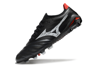 Men's Mizuno Morelia Neo 4 FG Football Boots - Black/White/Red