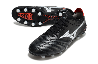 Men's Mizuno Morelia Neo 4 FG Football Boots - Black/White/Red