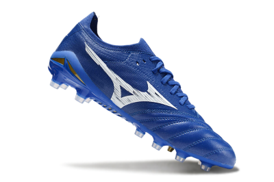Men's Mizuno Morelia Neo 4 FG Football Boots - Blue/White/Gold