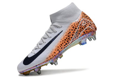 Men's Nike Air Zoom Mercurial Superfly 10 Elite SG Football Boots - Grey/Black/Leopard