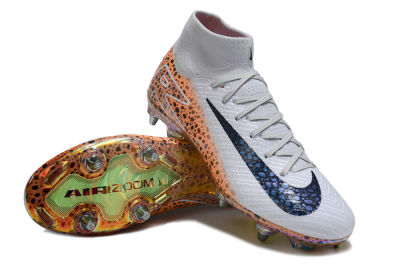 Men's Nike Air Zoom Mercurial Superfly 10 Elite SG Football Boots - Grey/Black/Leopard