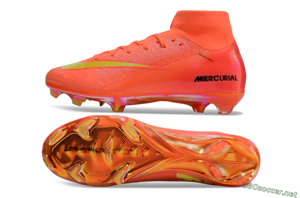Unisex Nike Air Zoom Mercurial Superfly 10 Elite FG Football Boots - Red/Yellow/Black/Gold 1