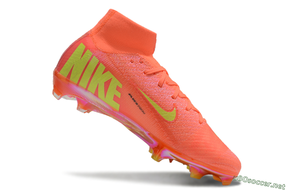 Unisex Nike Air Zoom Mercurial Superfly 10 Elite FG Football Boots - Red/Yellow/Black/Gold 4