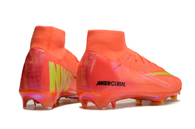 Unisex Nike Air Zoom Mercurial Superfly 10 Elite FG Football Boots - Red/Yellow/Black/Gold