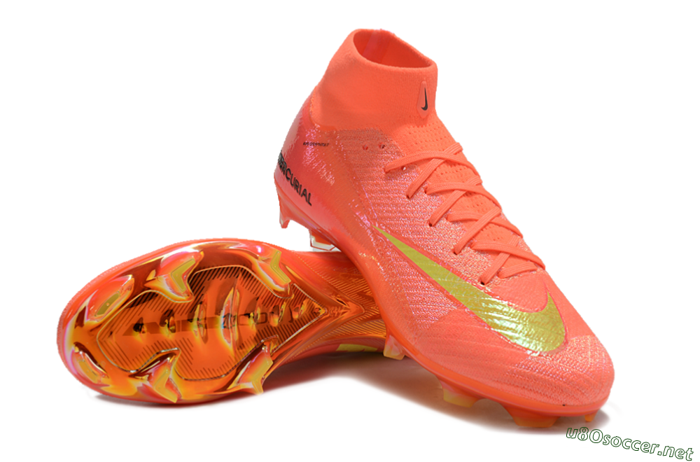 Unisex Nike Air Zoom Mercurial Superfly 10 Elite FG Football Boots - Red/Yellow/Black/Gold 3