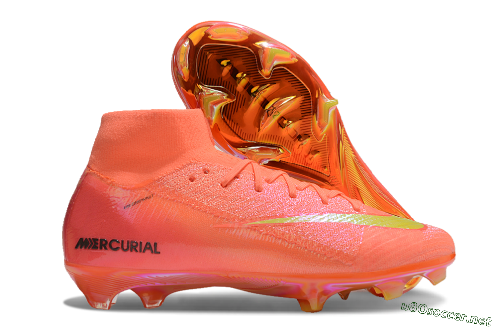 Unisex Nike Air Zoom Mercurial Superfly 10 Elite FG Football Boots - Red/Yellow/Black/Gold 2