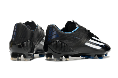 Men's Adidas F50 Adizero Elite FG Football Boots - Black/White/Blue