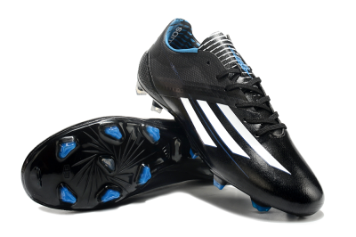 Men's Adidas F50 Adizero Elite FG Football Boots - Black/White/Blue