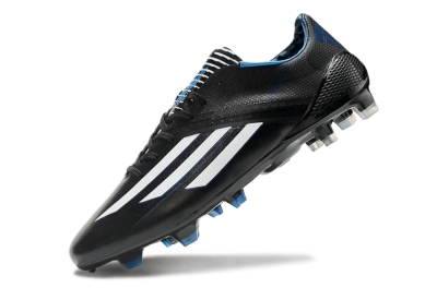 Men's Adidas F50 Adizero Elite FG Football Boots - Black/White/Blue