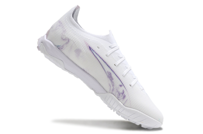 Men's Puma Ultra Ultimate TF Football Shoes - White/Purple/Blue