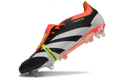 Men's Adidas Predator Elite Foldover Tongue SG Football Boots - Black/White/Red
