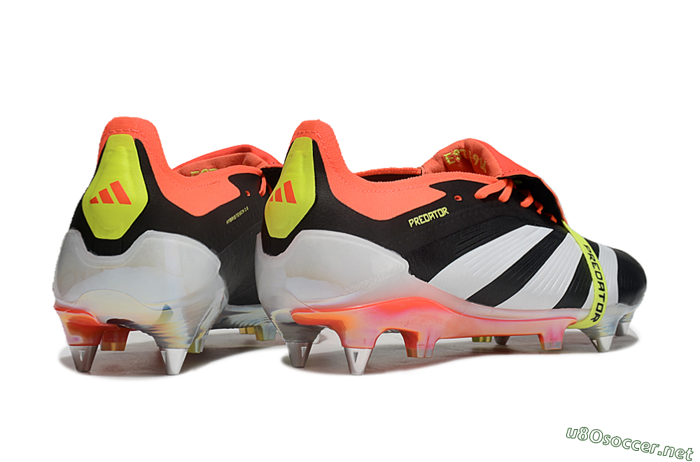 Men's Adidas Predator Elite Foldover Tongue SG Football Boots - Black/White/Red 6