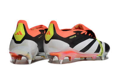 Men's Adidas Predator Elite Foldover Tongue SG Football Boots - Black/White/Red