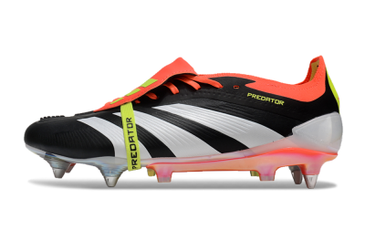 Men's Adidas Predator Elite Foldover Tongue SG Football Boots - Black/White/Red