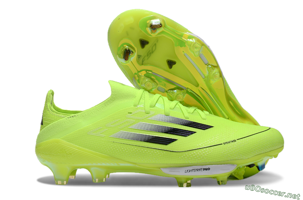 Men's Adidas F50 Lightstrike Elite SG Football Boots - Yellow/Black/White 2