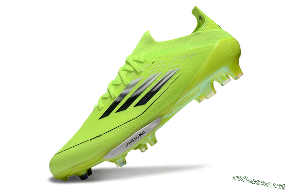 Men's Adidas F50 Lightstrike Elite SG Football Boots - Yellow/Black/White 5