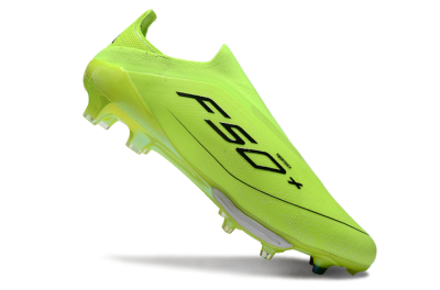 Men's Adidas F50+ Lightstrike Elite Laceless SG Football Boots - Yellow/Black/White