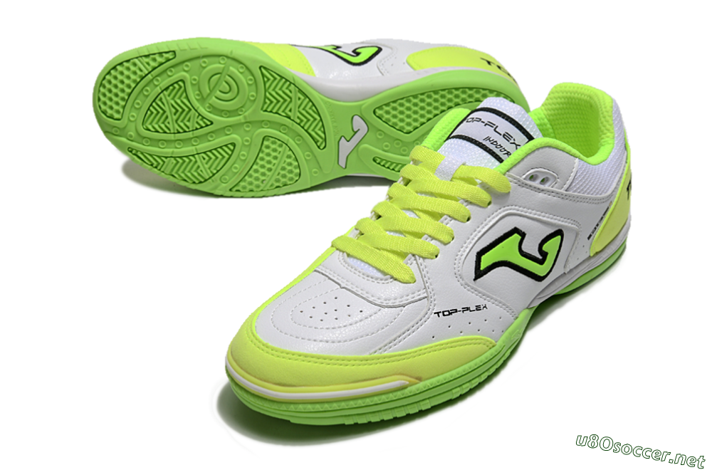 Men's Joma Top Flex 920 IC Football Shoes - White/Yellow/Black 3